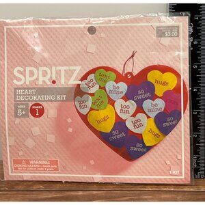 Spritz Heart Decorating Kit Ages 5+ Includes 20 FELT Sticker Hearts